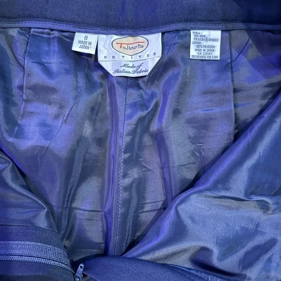 Talbots Classic Women’s Navy Wool Suit, 8P - Picture 9 of 12